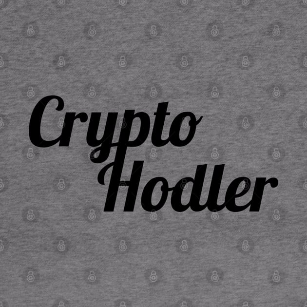 Crypto Hodler Black Small Logo by felixbunny